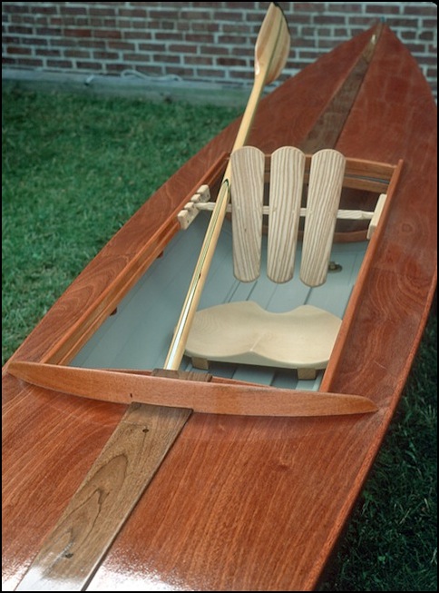 Salicornia decked canoe, Mystic Seaport