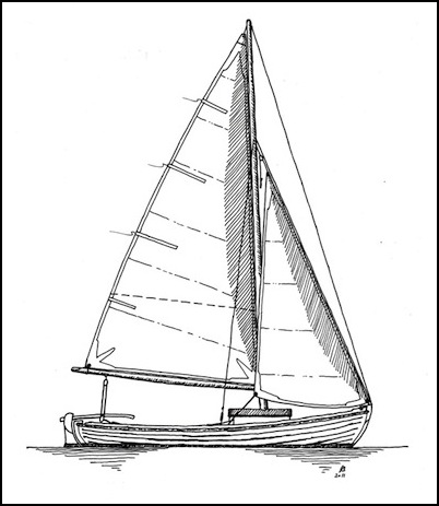 Sailboat Outline Drawing